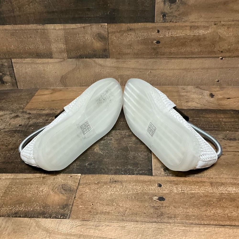 Free People Women’s Size 37 Santorini Sneaker White Woven Leather Slip On Shoes - Picture 6 of 6